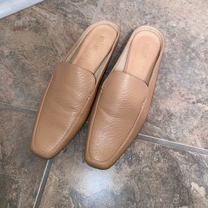Women’s tan loafers/slides
